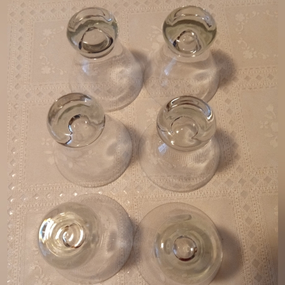 🆕 6 Vintage, MCM, Atomic, Dessert, Cocktail Martini, Flared, Wide, NWOT - Picture 4 of 9